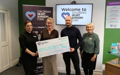 “An Experience With” donate £10,000 to Children’s Heart Surgery Fund