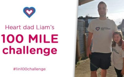 Heart dad Liam’s 100 mile challenge