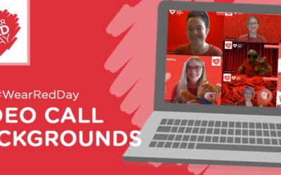 WEAR RED DAY: Free video call backgrounds
