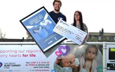 Rugby ace helps raise almost £10K for CHSF