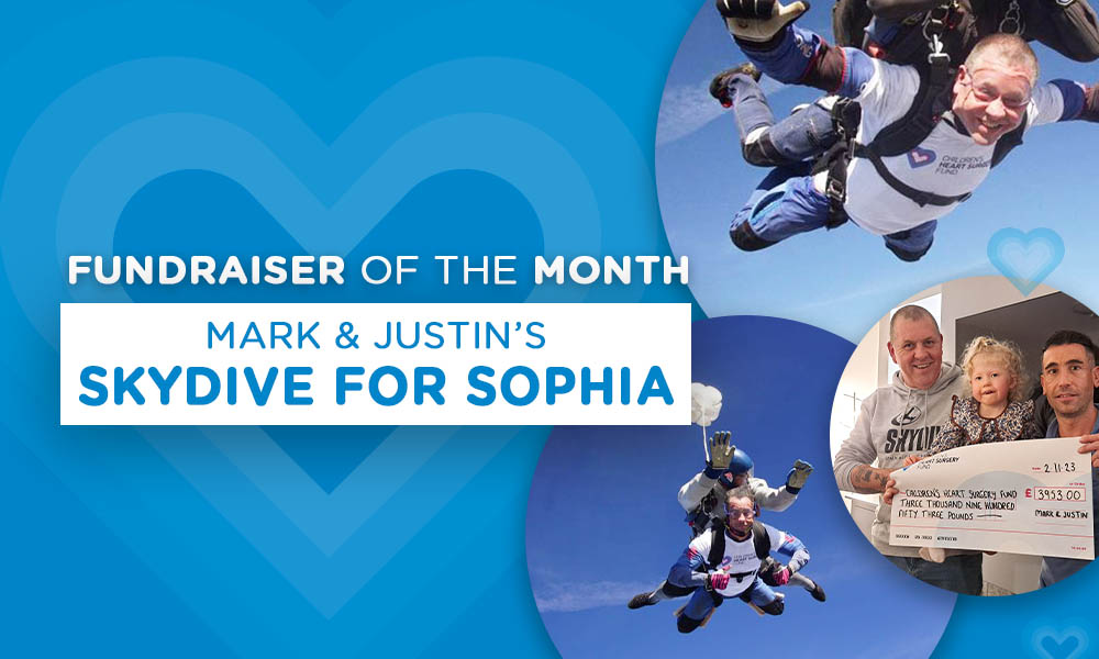 Fundraiser of the Month: Skydive for Sophia