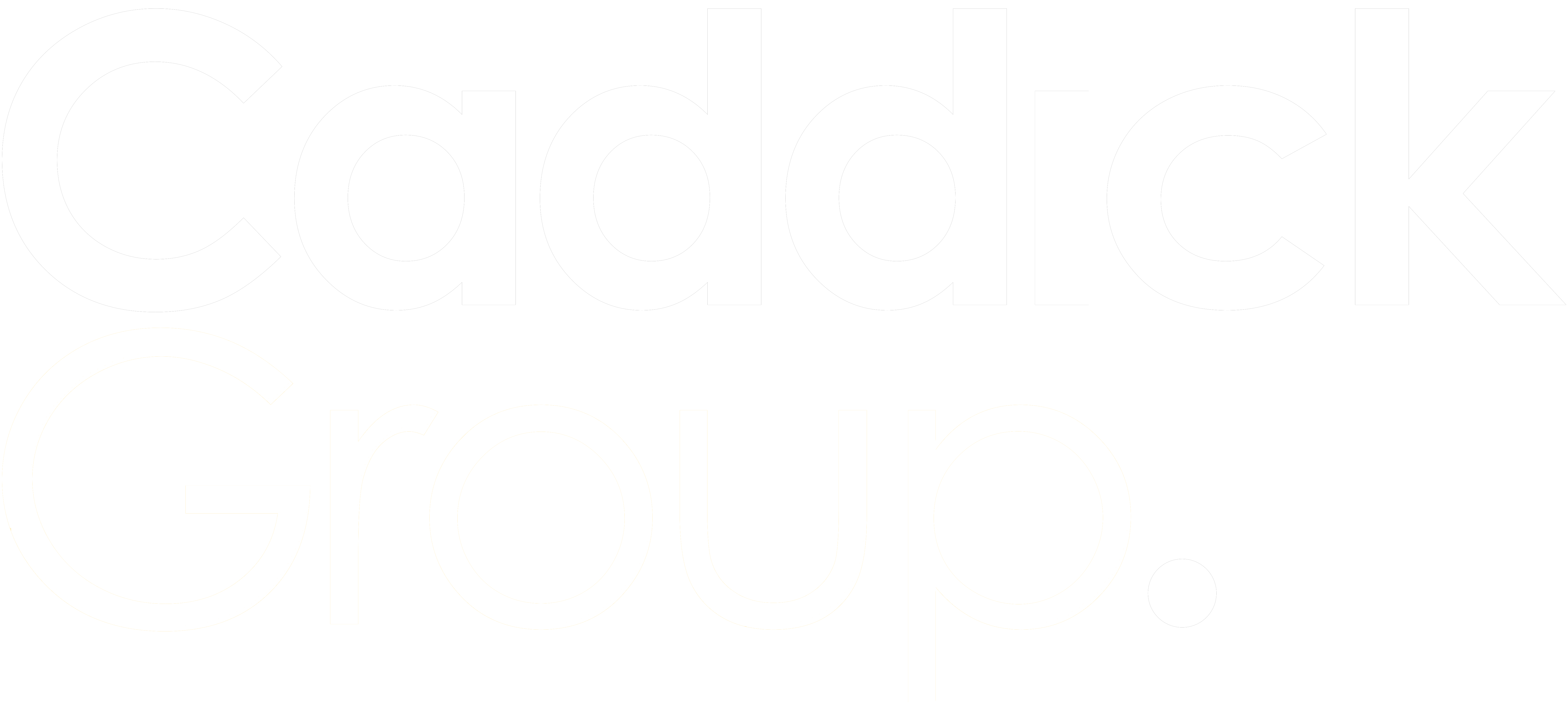 Caddick Group LOGO all white