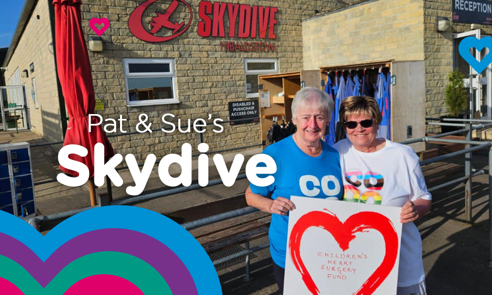 Pat & Sue’s Skydive for CHSF