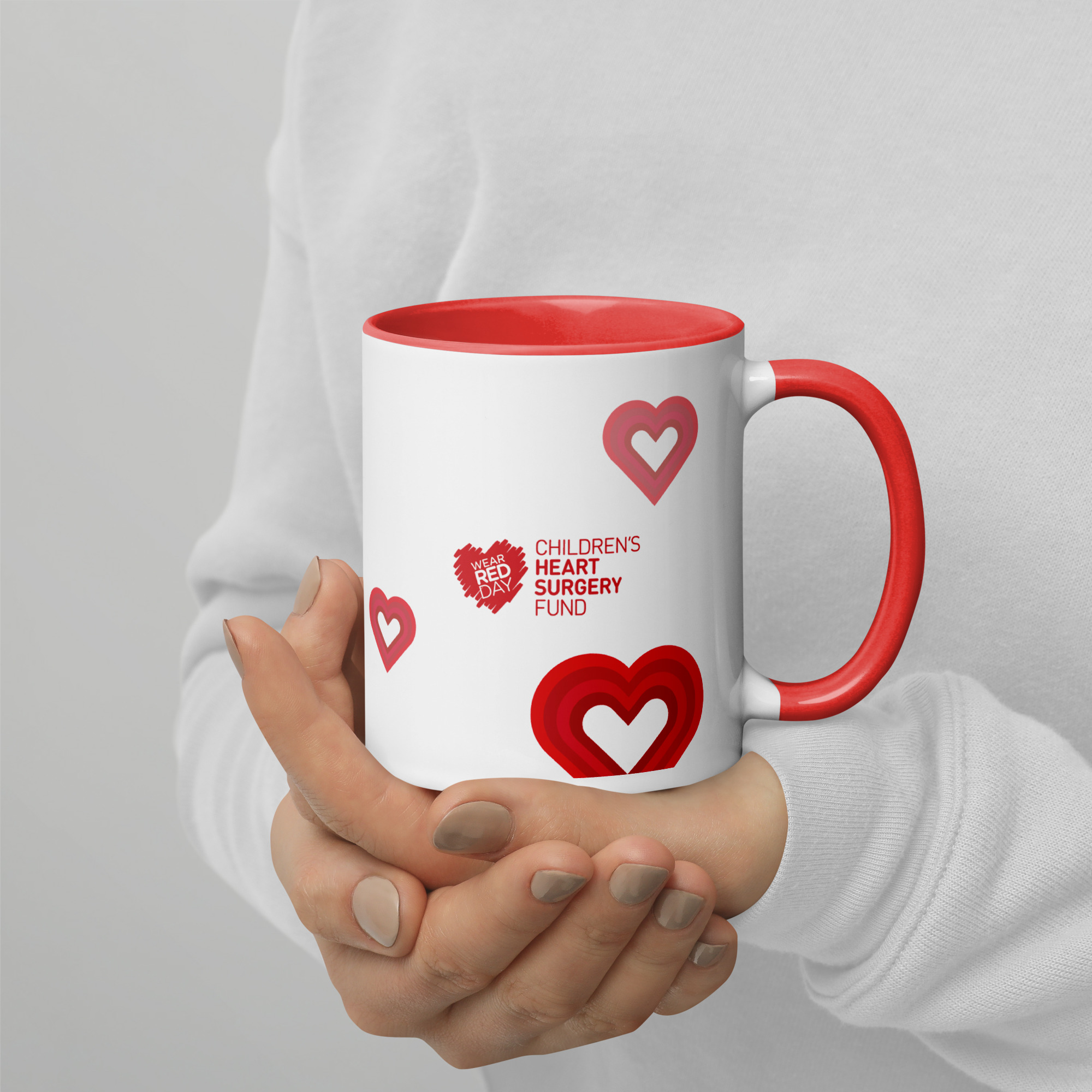 Wear Red Day Mug with Colour Inside