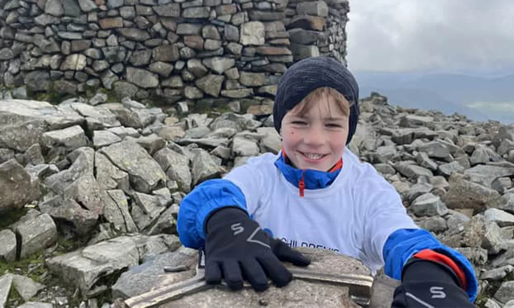 11-year-old heart warrior Oscar climbs three mountains in a day for CHSF