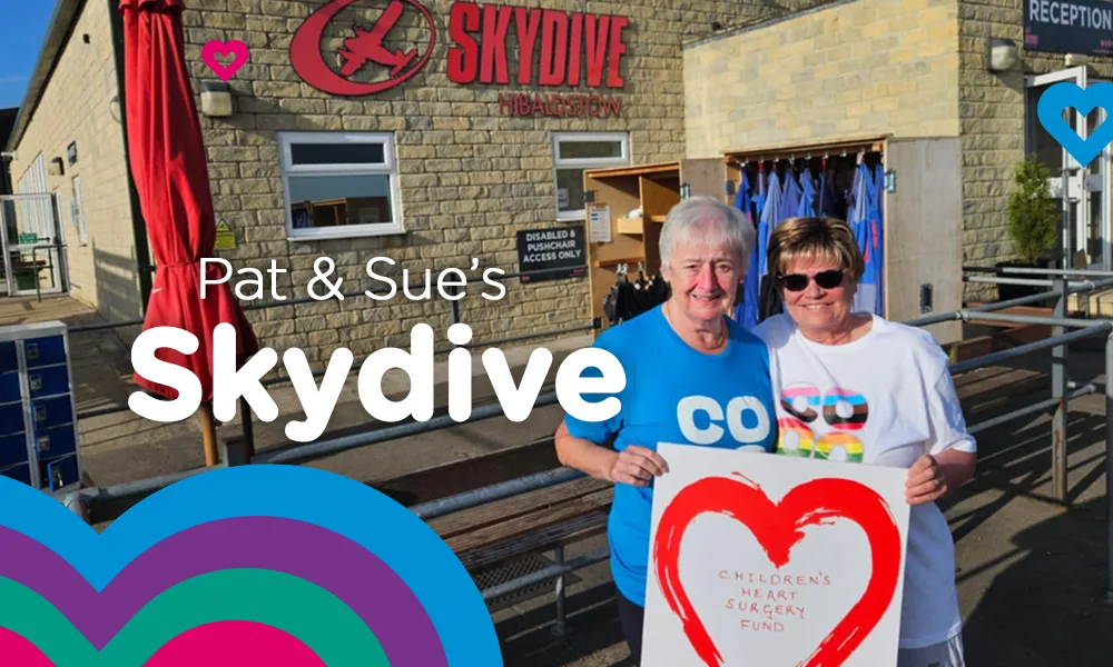 Pat & Sue’s Skydive for CHSF