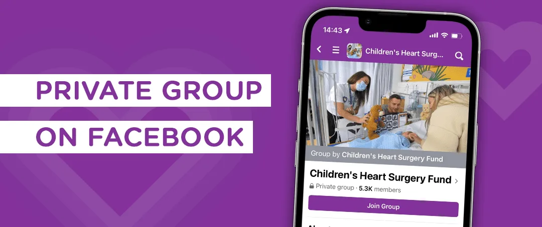 Private Group on Facebook for CHSF Patients and Families